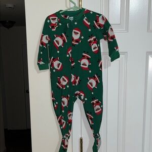 Carters Child of Mine Fleece Christmas Footsie PJ’s.